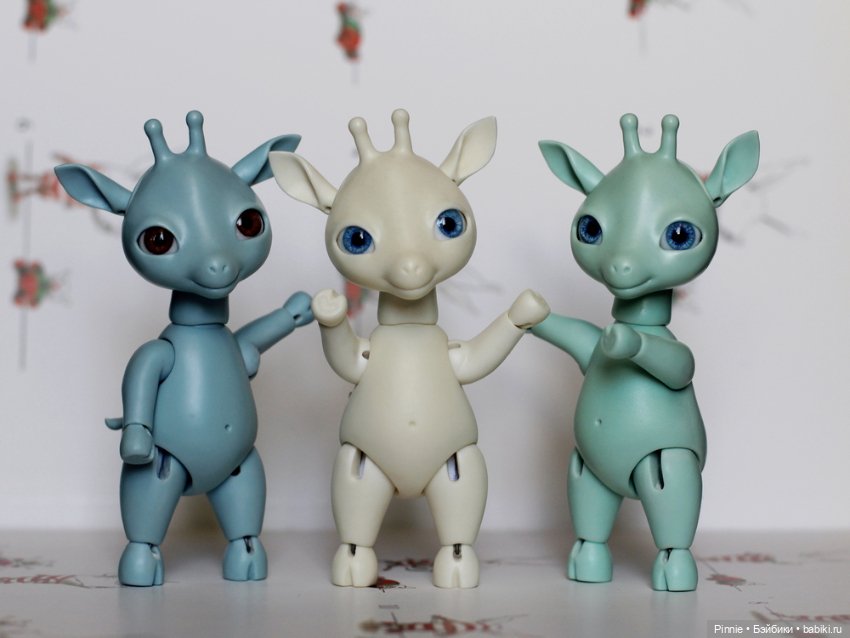 Жирафик Джонатан голубой — Авторские куклы BJD (фото 5)