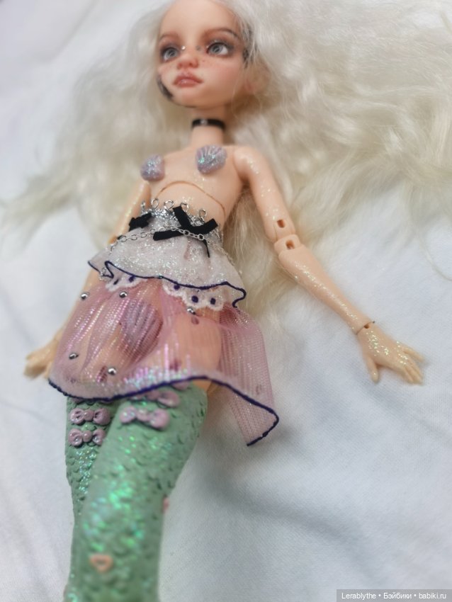 Кастомная. bjd русалка шарнирная кукла (фото 3)