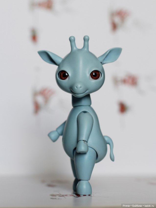 Жирафик Джонатан голубой — Авторские куклы BJD (фото 3)