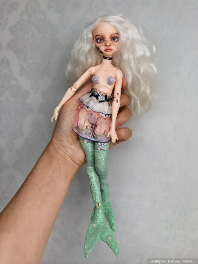 Кастомная. bjd русалка шарнирная кукла (фото 6)