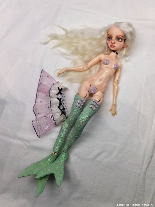 Кастомная. bjd русалка шарнирная кукла