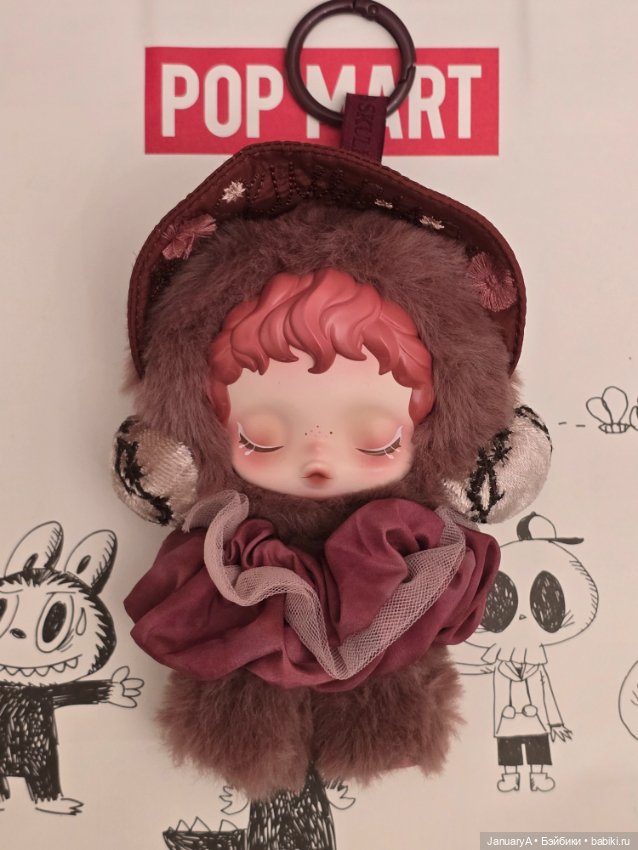 Pop Mart Skullpanda Плюшевый подвес (фото 5)
