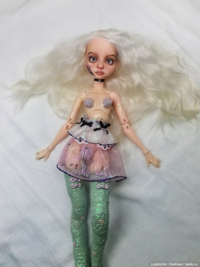 Кастомная. bjd русалка шарнирная кукла (фото 4)