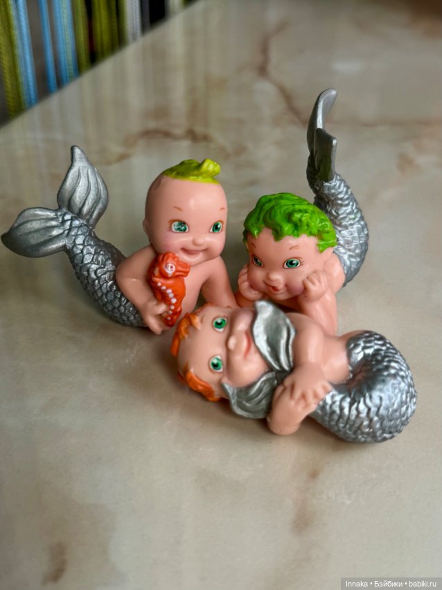 Лот 2 -пупсы Русалки Magic Diaper Babies. Galoob, 90-е (фото 3)