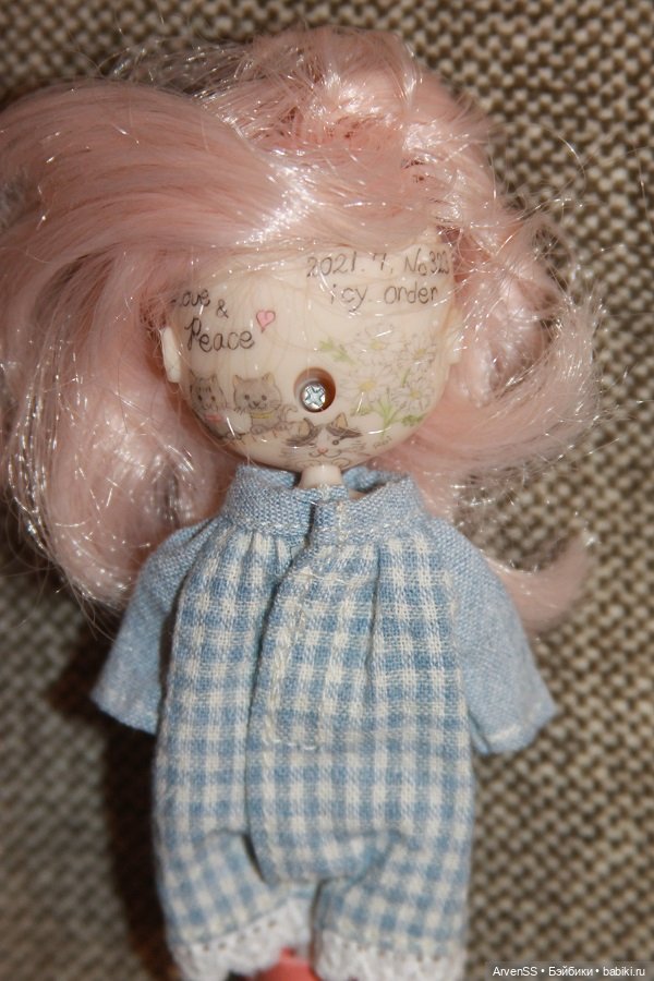 Кастом мини Blythe от Hasbro (фото 3)