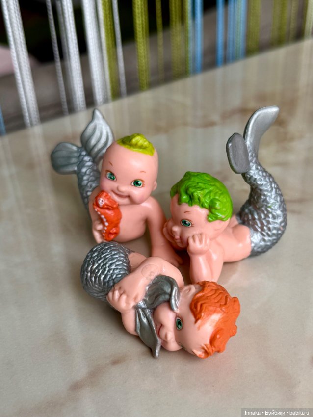Лот 2 -пупсы Русалки Magic Diaper Babies. Galoob, 90-е