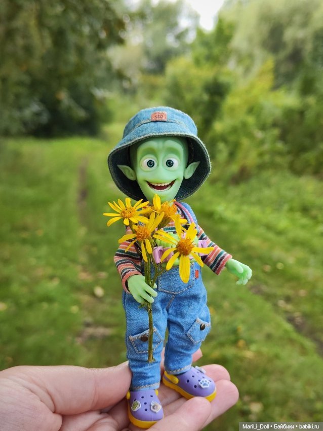 ЭМОТИВ Позитивный инопланетянин НЛО bjd Фуллсет