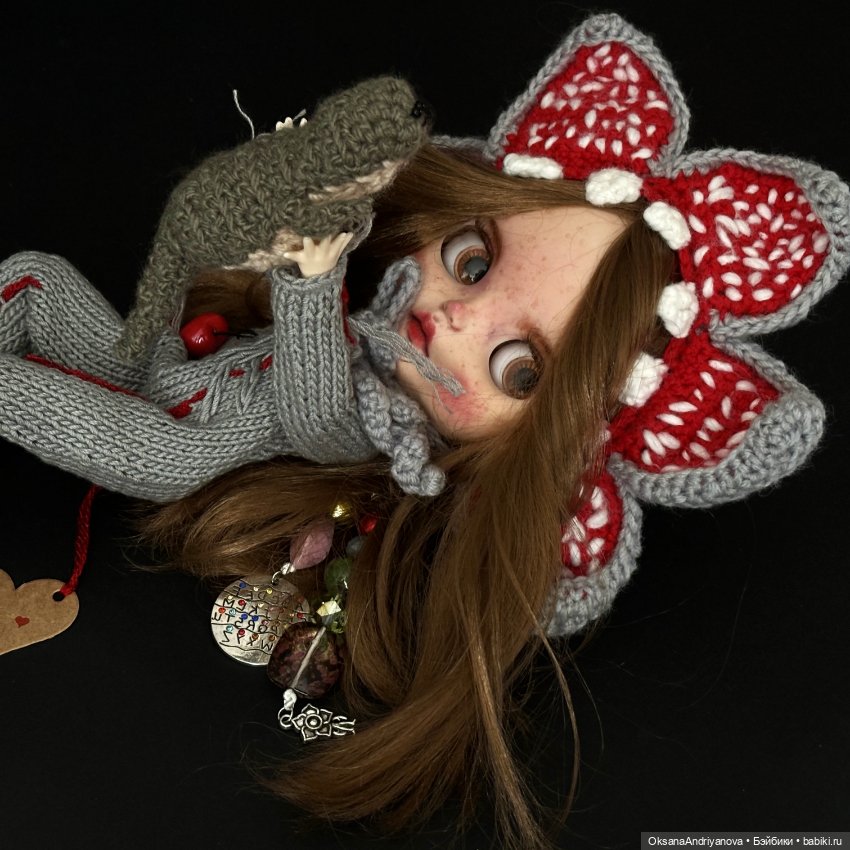 Эксклюзив из личной коллекции! Кастомная кукла Блайз (Blythe) Демогоргон (фото 3)
