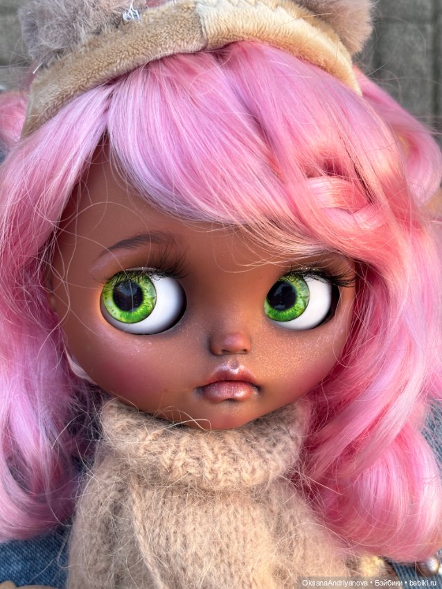 Эксклюзив из личной коллекции! Кастомная кукла Блайз (Blythe) Медвежонок Мила (фото 7)
