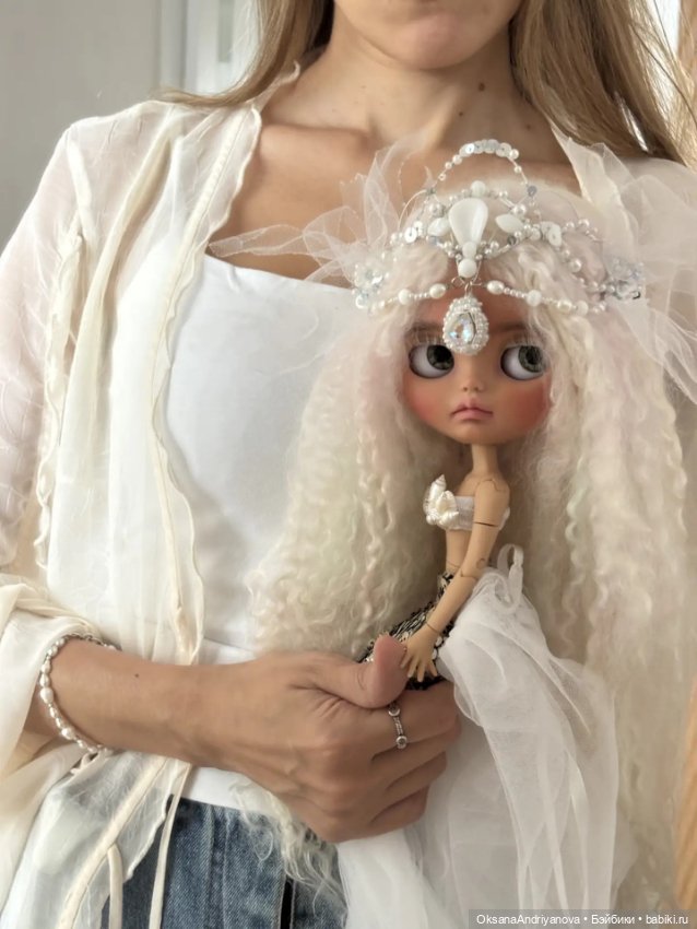 Эксклюзив из личной коллекции! Кастомная кукла Блайз (Blythe) Русалка (фото 7)
