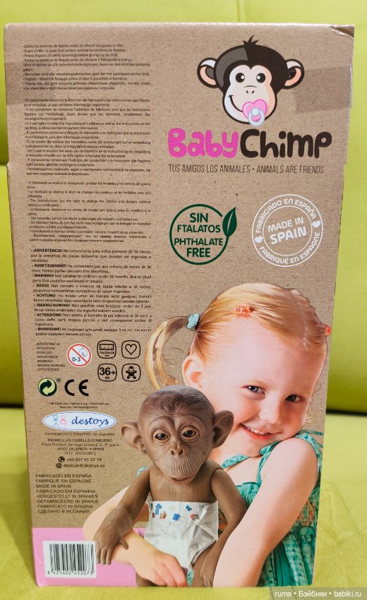 Обезьянка Baby Chimp — Куклы реборн (фото 7)