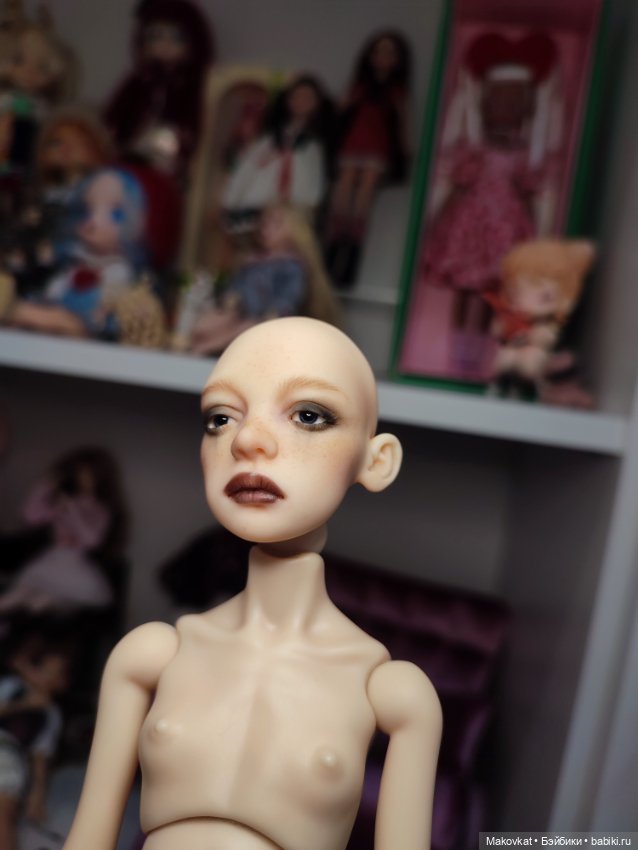 Ptichka Art doll Lora (Птичка Лора) в цвете vanilla с мейком (фото 6)