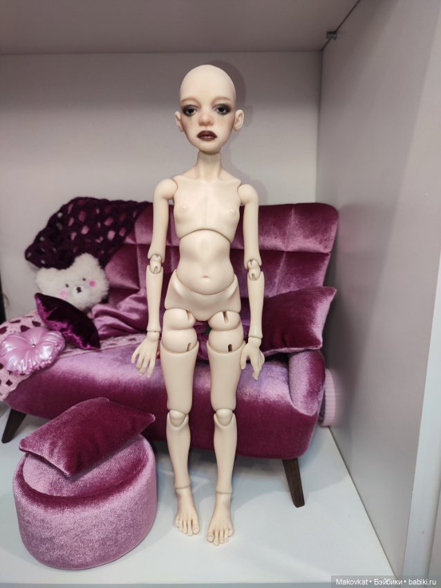 Ptichka Art doll Lora (Птичка Лора) в цвете vanilla с мейком (фото 7)