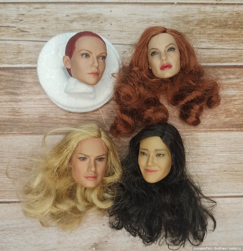 Лот женских голов 1/6 — Части шарнирных кукол (не BJD)