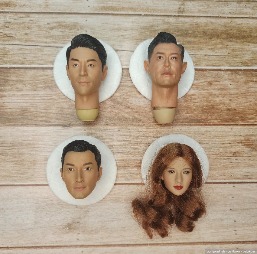 Лот голов азиатов 1/6 — Части шарнирных кукол (не BJD)