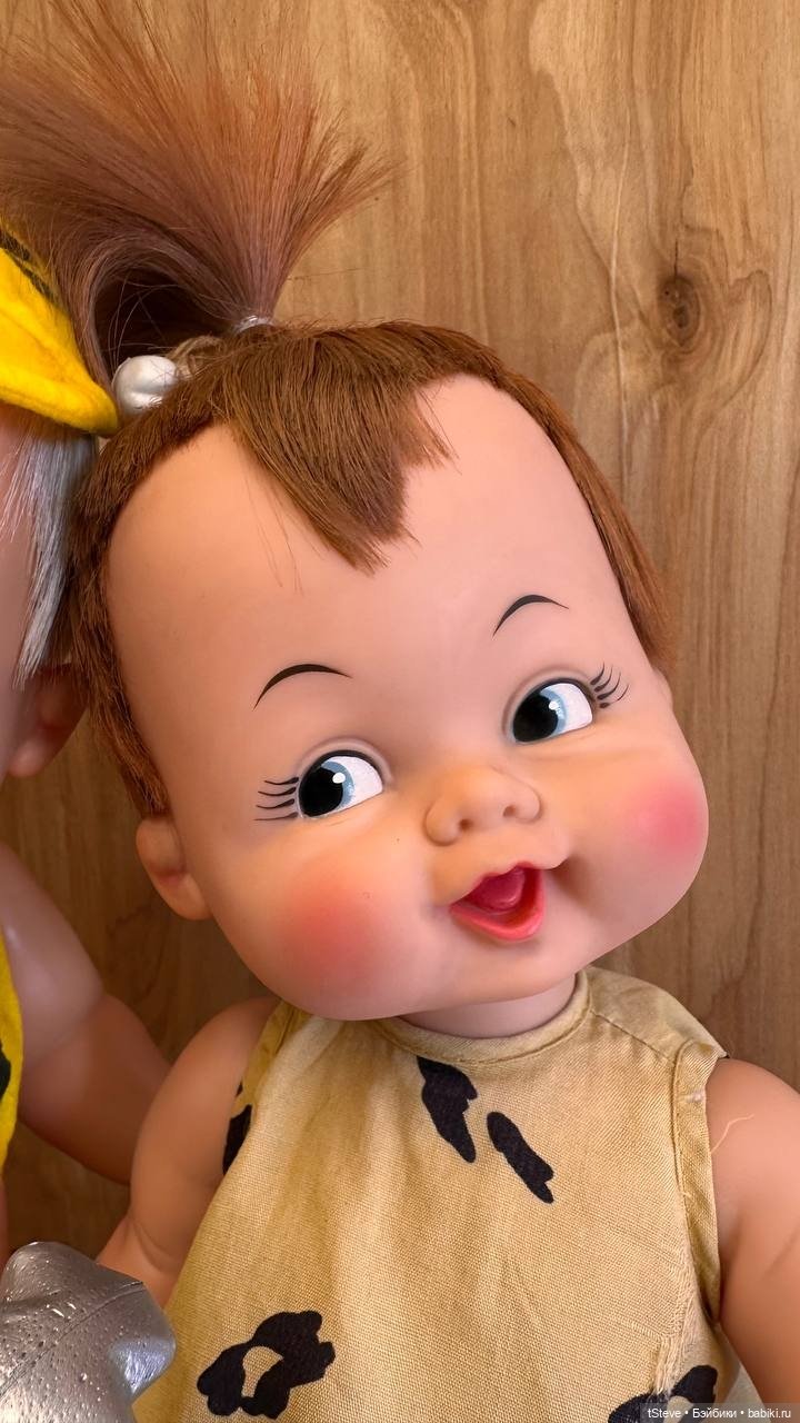 Лот кукол Ideal toy corp Hannah-Barbera Flintstones Pebbles и Bam Bam 1963г (фото 4)