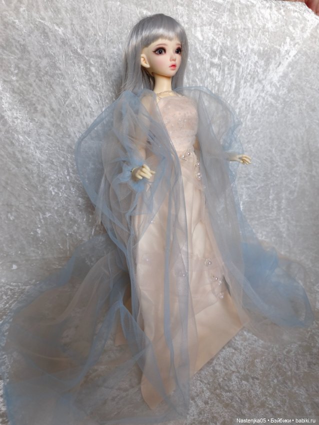 Комплект для BJD, платье и воздушная накидка (фото 2)