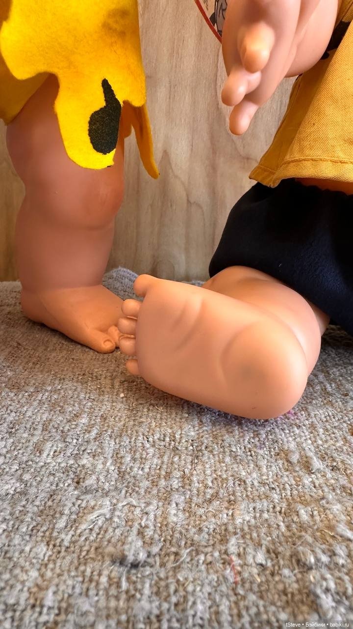 Лот кукол Ideal toy corp Hannah-Barbera Flintstones Pebbles и Bam Bam 1963г (фото 9)