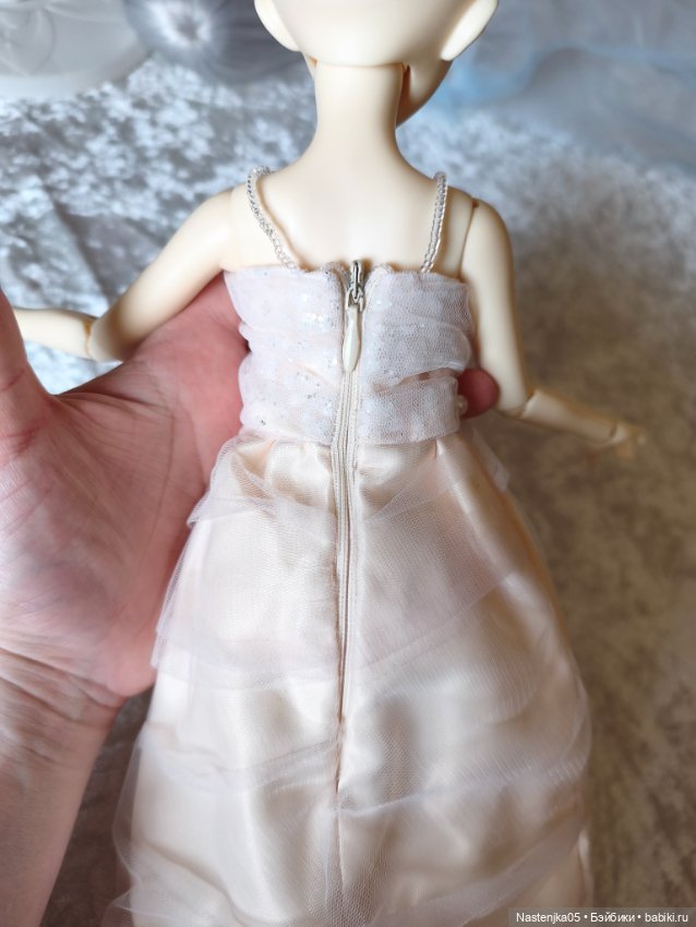 Комплект для BJD, платье и воздушная накидка (фото 4)