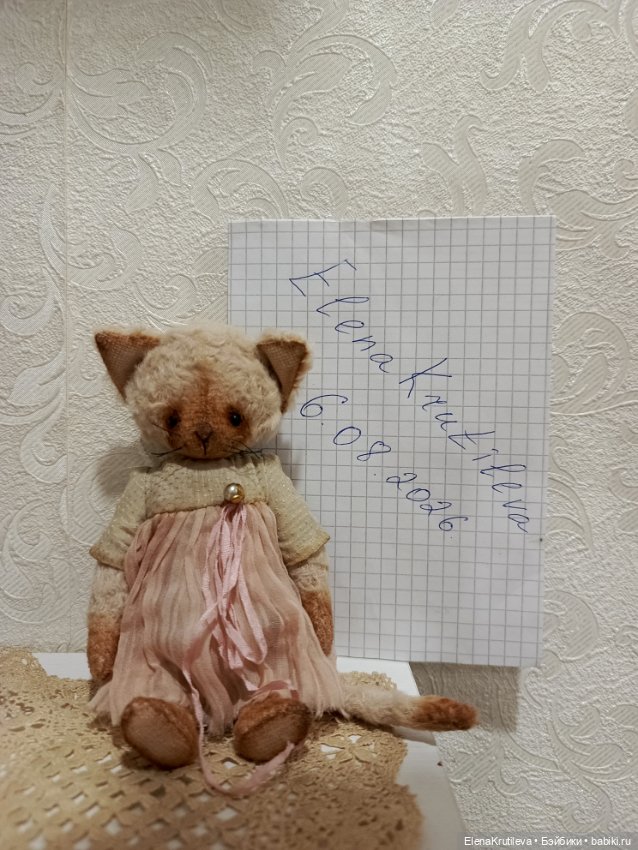 Кошечка тедди — Авторские игрушки (фото 4)