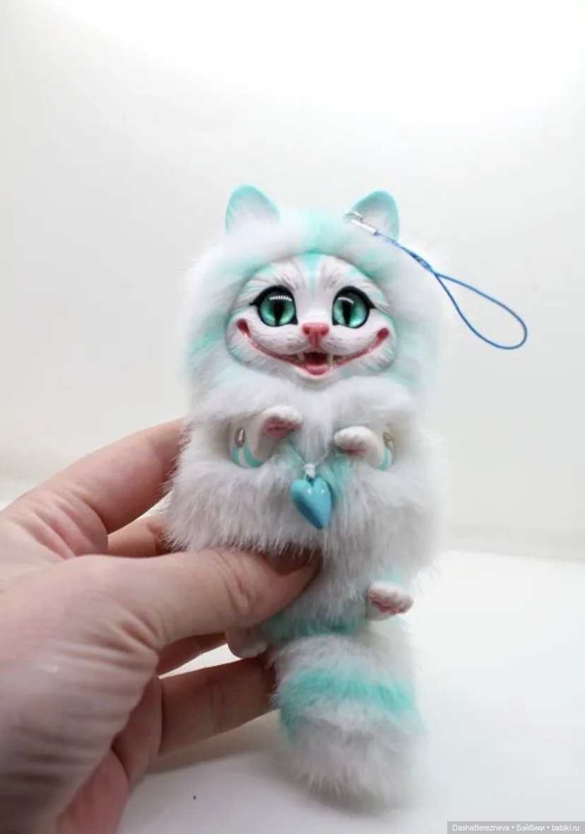 Чеширский кот альбинос — Авторские игрушки