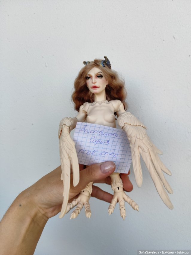 Шарнирная bjd кукла Сирин от hius doll (фото 3)