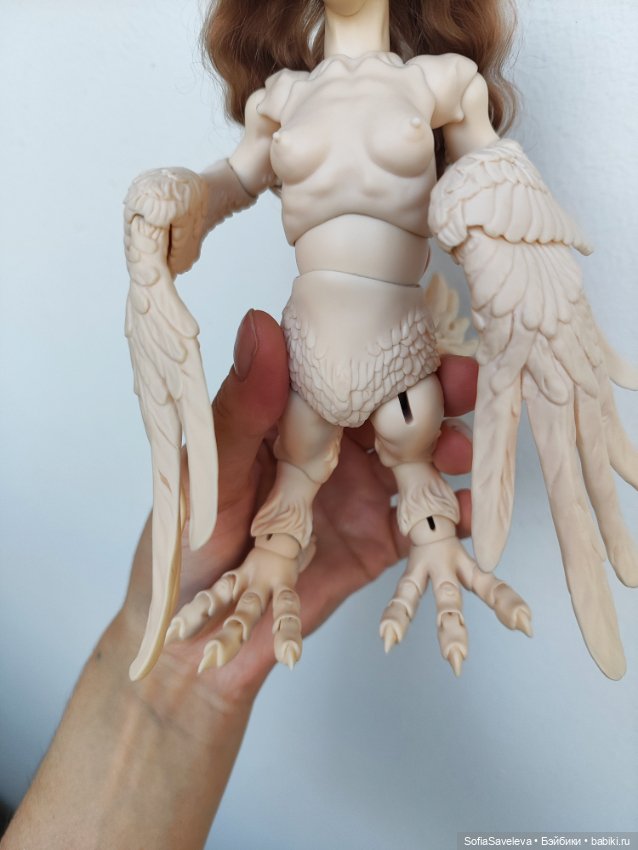 Шарнирная bjd кукла Сирин от hius doll (фото 7)