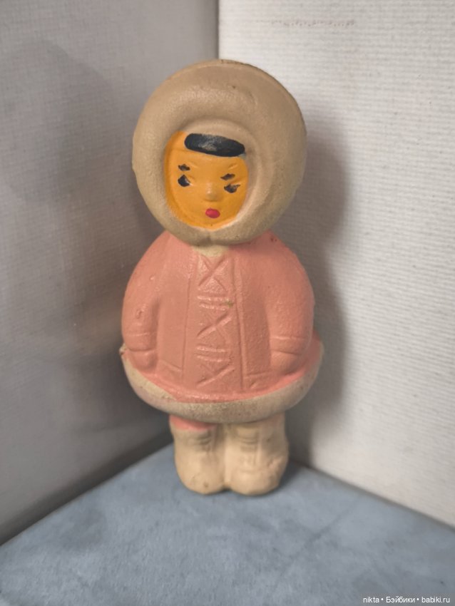 Резиновая игрушка СССР Эскимоска, якутка