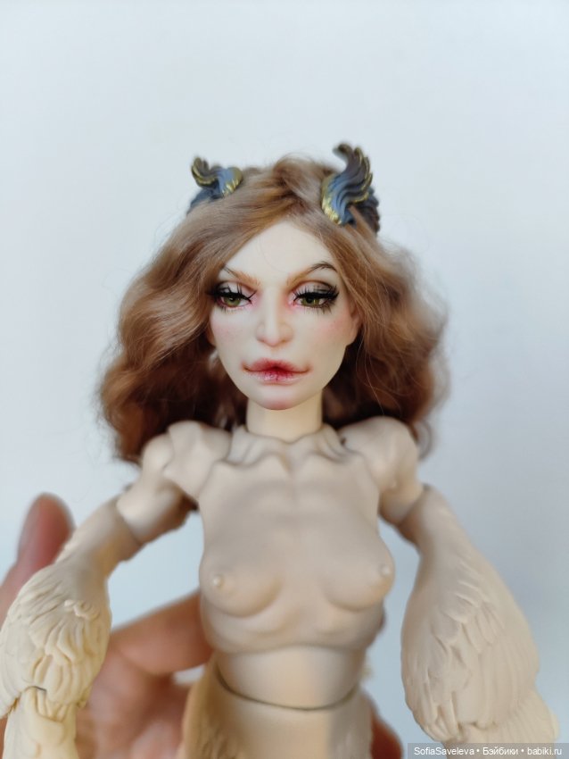 Шарнирная bjd кукла Сирин от hius doll (фото 4)