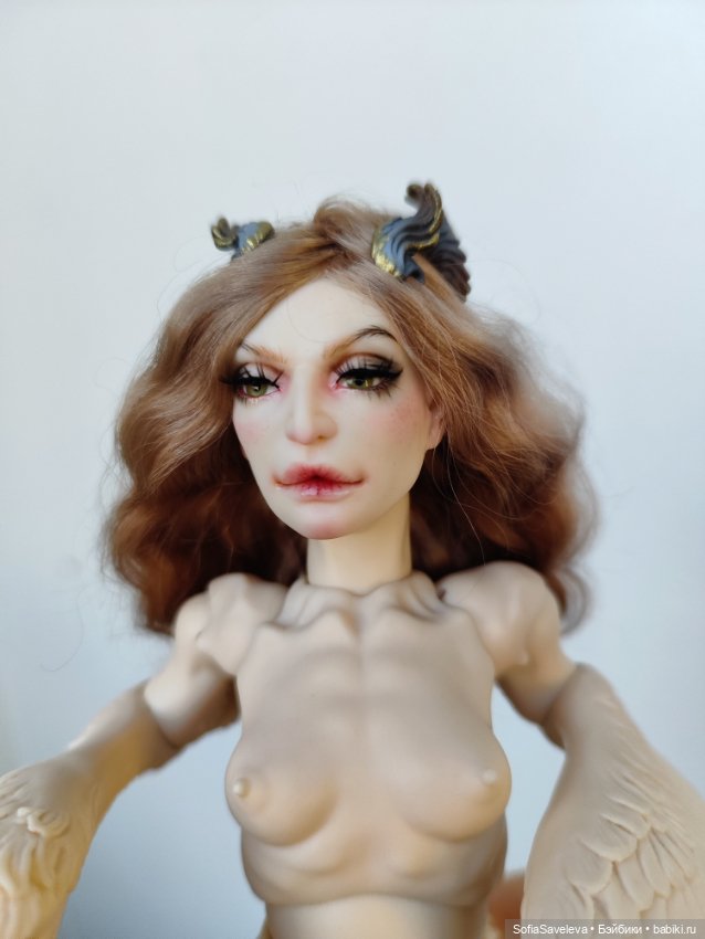 Шарнирная bjd кукла Сирин от hius doll (фото 6)