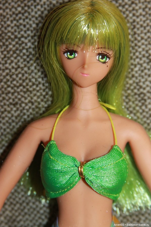 Винтажная тановая девушка Volks 1/6 Gjinalu in Nice Green из серии Dark Angels (фото 6)