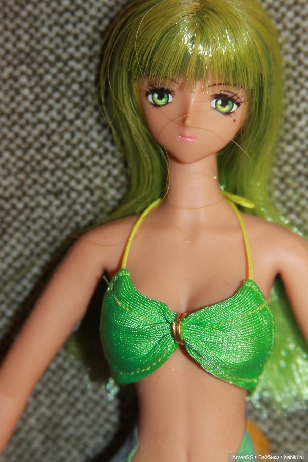 Винтажная тановая девушка Volks 1/6 Gjinalu in Nice Green из серии Dark Angels (фото 5)