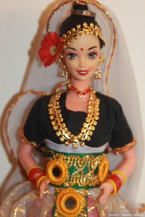 Редкая региональная Barbie Expressions of India Special Edition Doll Mystical Manipuri (1997)