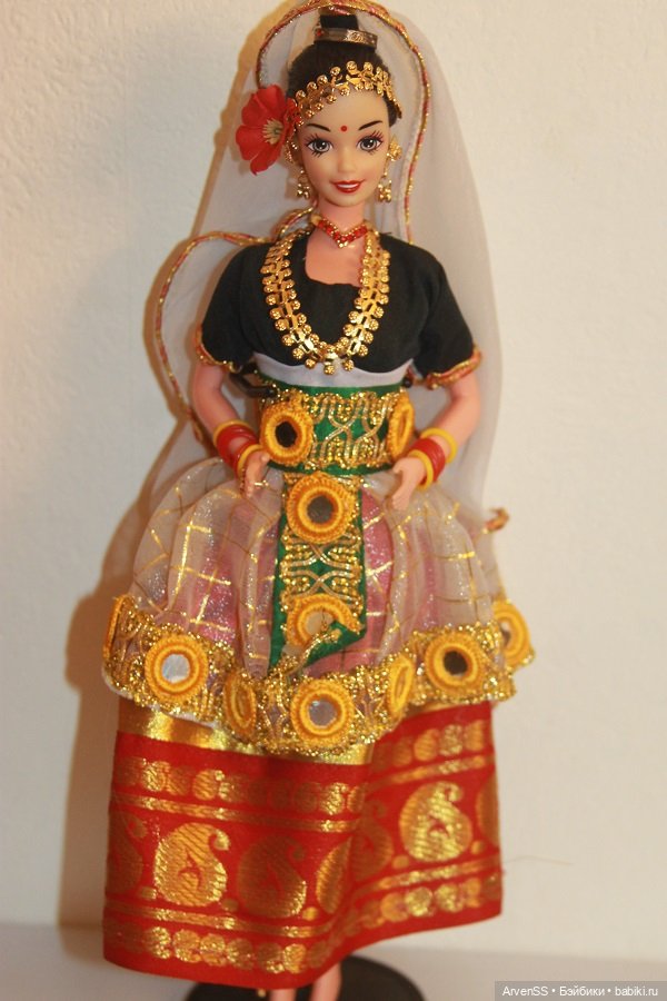 Редкая региональная Barbie Expressions of India Special Edition Doll Mystical Manipuri (1997) (фото 2)