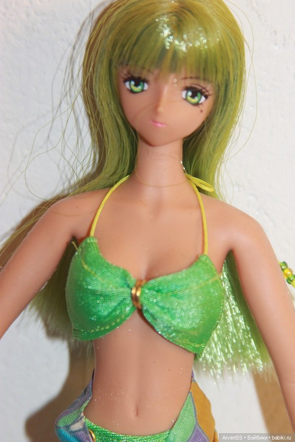 Винтажная тановая девушка Volks 1/6 Gjinalu in Nice Green из серии Dark Angels (фото 3)