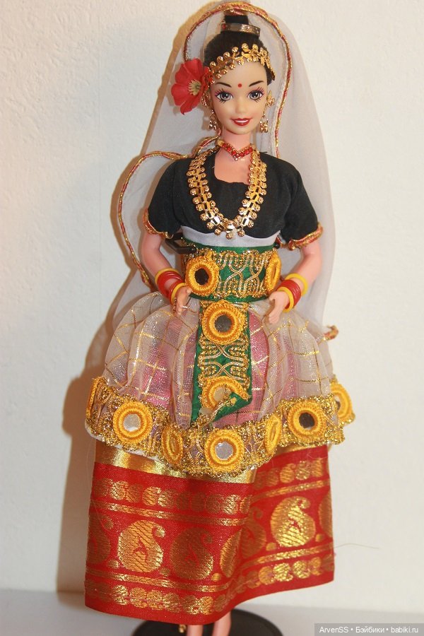 Редкая региональная Barbie Expressions of India Special Edition Doll Mystical Manipuri (1997) (фото 3)