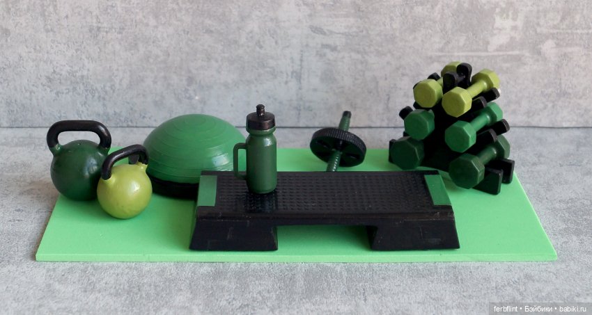 Набор для фитнеса №3 в масштабе 1:6