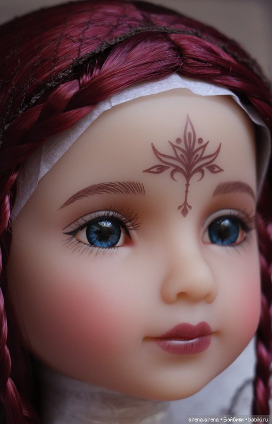 Медея с росписью на лице Руби Ред, Medea Ruby Red, полный комплект