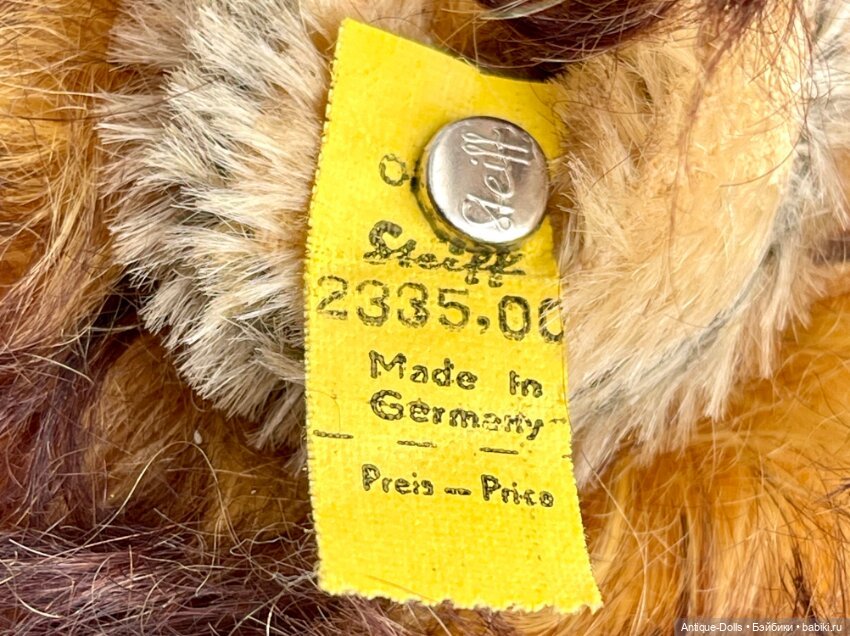 Модель Leo, номер Steiff 2335,00 (аналог, также встречается обозначение 0810/35) (фото 7)