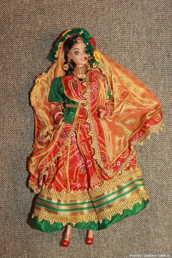 Редкая региональная Barbie Expressions of India Roopvati Rajasthani LEO (1997) (фото 6)