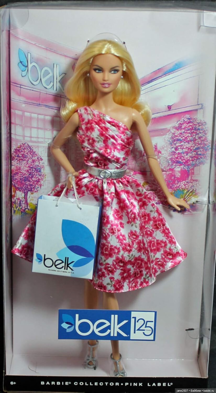 Редкое платье коллекционной куклы Барби Barbie Belk 125th Anniversary новое (фото 4)