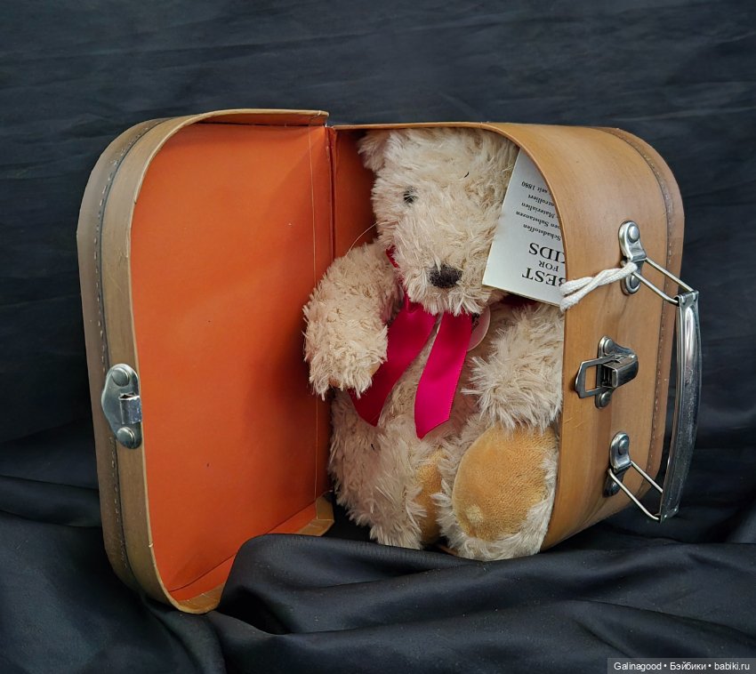 Мишка Steiff в чемоданчике (фото 4)