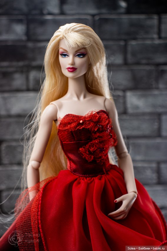 Красное коктейльное платье для Integrity Toys (фото 5)