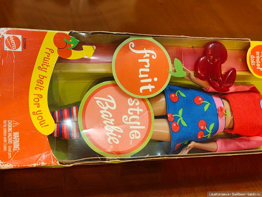 Barbie Fruit Style Cherry Scented Doll 2002 (фото 5)