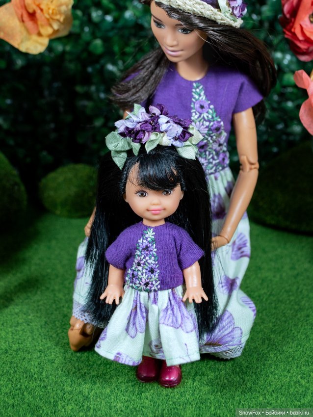 Платье "Полянка" для кукол Kelly / Shelly, Penny box, bjd
