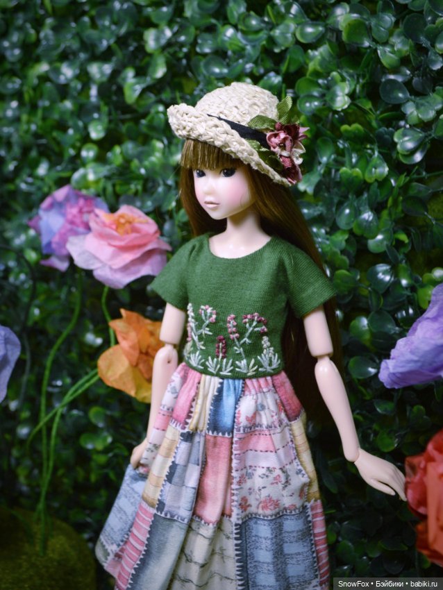 Соломенная шляпка для кукол 1:6 (momoko, Integrity toys,bjd) (фото 4)