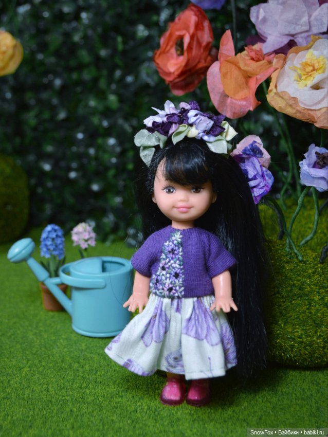 Платье "Полянка" для кукол Kelly / Shelly, Penny box, bjd (фото 6)