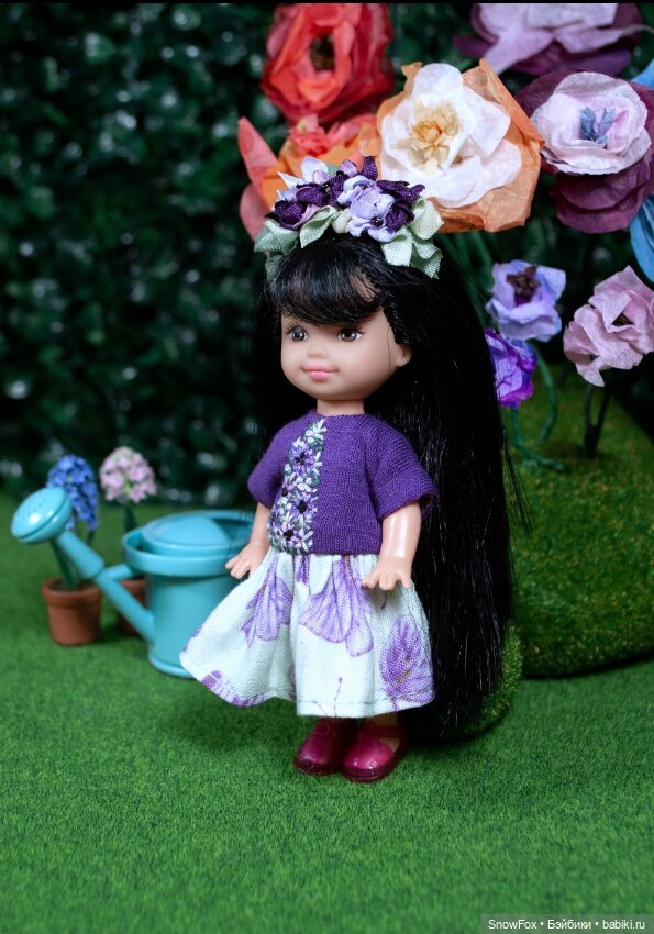 Платье "Полянка" для кукол Kelly / Shelly, Penny box, bjd (фото 3)