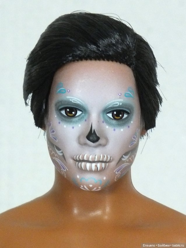 Голова Barbie Ken Dia De Muertos 2024