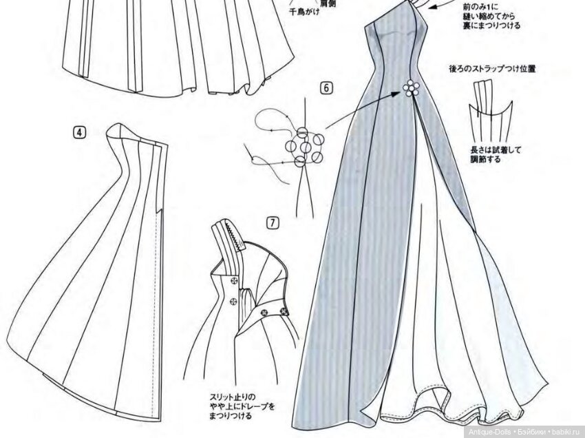 Barbie Mode. Dresses for Classic Barbie Dolls, автор Mitsubachi Kate Выкройки (фото 9)